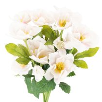 Artikel Kunstblume Christrose Bund Blumenstrauß Weihnachten 35cm 6St