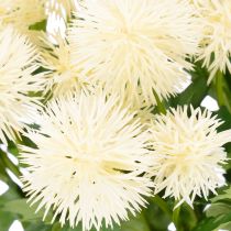 Artikel Kunstblume Chrysantheme cremeweißer Bund Dekozweig groß 56cm 4St