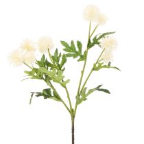 Artikel Kunstblume Chrysantheme cremeweißer Bund Dekozweig groß 56cm 4St