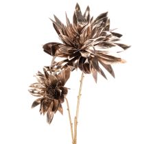 Artikel Kunstblume Dahlie langstielig mit zwei Blüten 75cm