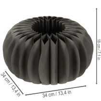 Artikel Kürbis Wabenpapier Tischdeko zum Aufffalten rund 34cm 2St