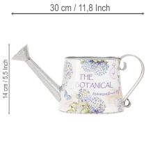 Artikel Deko Gießkanne Hortensie Metall Vintage Blumen 30x11x14,5cm