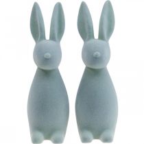 Artikel Deko Hase Deko-Osterhase Beflockt – 2. Wahl – Graugrün H29,5cm 2 St