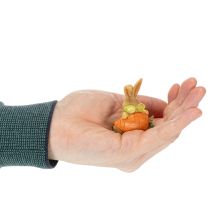 Artikel Deko Hase mit Möhre Osterhasen Deko Figuren H5,5cm 6St