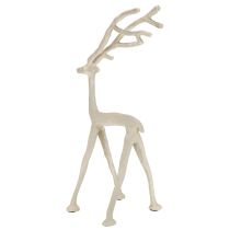Artikel Deko Rentier Metall Figur Hirsch Grau Ton Optik H35cm