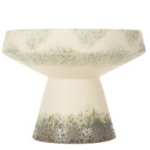 Artikel Deko Schale Keramikschale Creme Graugrün Ø20cm H16cm