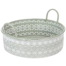 Artikel Deko-Schale Metall mit Griffen Übertopf Vintage 3er-Set