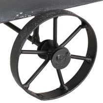 Artikel Deko Schubkarre Pflanzkasten Metall Anthrazit L30cm