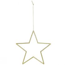 Artikel Deko Sterne Gold mit Glitter Baumschmuck 18cm, Weihnachtsdeko Goldsterne 8 St