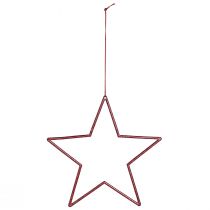 Artikel Deko Sterne Weihnachten Glitter Rot 18cm 8 Stück - Weihnachtsbaum-Anhänger und Fensterdeko