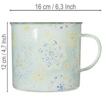 Artikel Deko Tasse Pflanztopf Mandala emailliert Ø13cm H12cm