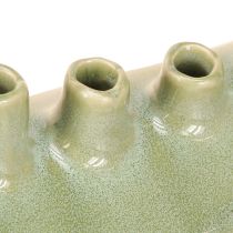 Artikel Deko Vase Schiffchen Keramikvase Hellgrün 23×8,5×11cm