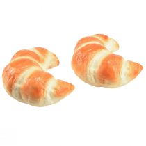 Artikel Deko Croissant künstlich Lebensmittelattrappe 10cm 2St