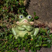 Artikel Deko Frosch Keramik , Froschpaar Keramik, Sommerdeko 14cm 2St