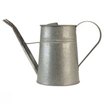 Artikel Verzinkte Deko Gießkanne Metall Grau Vintage-Look 1,7L H23cm für stilvolle Blumendeko & Pflanzgefäß
