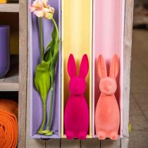 Artikel Deko Hase Deko-Osterhase Beflockt Pink H29,5cm 2 St