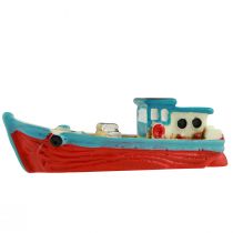 Artikel Deko Schiffchen Boot Blau Rot Maritime Tischdeko 5cm 8St