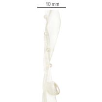 Artikel Dekoband Creme Herzen Perlen Hochzeitsdeko 10mm 5m