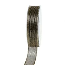 Artikel Dekoband mit Lurexstreifen Schwarz 25mm 20m