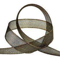 Artikel Dekoband mit Lurexstreifen Schwarz 25mm 20m