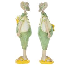 Artikel Dekofiguren Gärtner Tischdeko Sommer Grün Gelb 16,5×5,5cm 2St