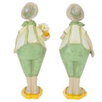 Artikel Dekofiguren Gärtner Tischdeko Sommer Grün Gelb 16,5×5,5cm 2St