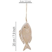 Artikel Dekohänger Holzfisch 21cm 2St