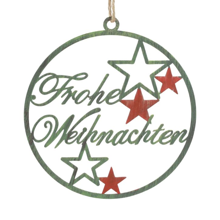 Artikel Dekohänger Weihnachten Frohe Weihnachten Ø10,5cm 3St