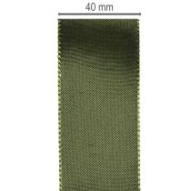 Artikel Satinband für Geschenkverpackung Taftband Grün 40mm 5m