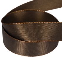 Artikel Taftband Braun auf Rolle vielseitig für Dekoration 25mm 50m