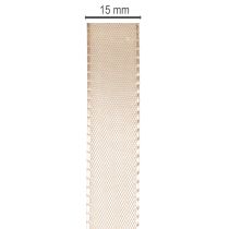 Artikel Dekoband Satinband Taftband Beige 15mm 50m