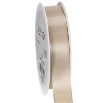 Artikel Dekoband Satin Beige Taftband 25mm 50m