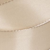 Artikel Dekoband Satin Beige Taftband 25mm 50m