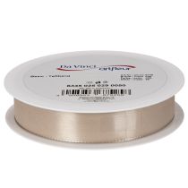 Artikel Dekoband Satin Beige Taftband 25mm 50m