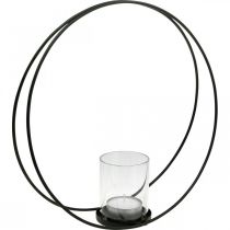 Artikel Dekoring Windlicht Metall Kerzenhalter Schwarz Ø35cm