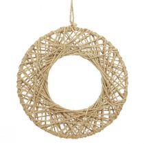 Dekoring Jute Bespannt Hängedeko Boho Deko Natur Ø28cm 4St