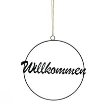 Artikel Dekoring mit Willkommen Schriftzug als Tür- und Wanddeko