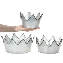 Artikel Dekoschale Metallschale Krone Ø26,5/22,5/19cm 3er-Set