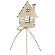 Artikel Dekostecker Weihnachten Deko Häuser Holz 4,5x5cm 12 St