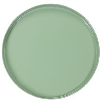 Artikel Dekoteller rund grün auf Fuß für Tischarrangement 30cm