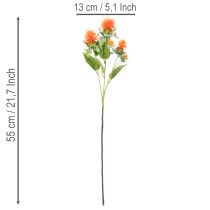 Artikel Künstliche Färberdistel orange als Kunstblume für Vasen und Dekoration 55cm 4St