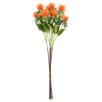 Artikel Künstliche Färberdistel orange als Kunstblume für Vasen und Dekoration 55cm 4St