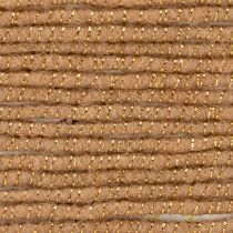 Artikel Wollkordel Braun Goldfaden 5m x 5mm mit Draht für Deko und Basteln