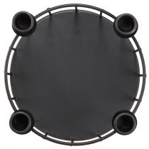 Artikel Drahtkorb Metall Dekokorb Kerzenhalter Schwarz Ø23,5cm