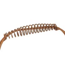 Artikel Drahtkorb oval Gitterkorb mit Henkel Gartendeko Rost 30/25cm 2er-Set