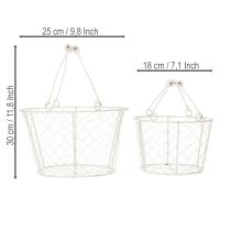 Artikel Dekokörbchen Draht als dekorative Lösung für kreative Gartengestaltung 30cm 1Set