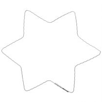 Artikel Drahtstern Wellenring Sterne für Weihnachtskranz 20cm 10 St