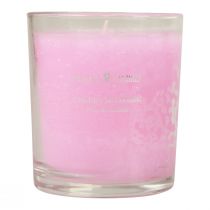 Duftkerze im Glas Duft Kirschblüte Kerze Rosa H8cm