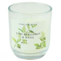 Artikel Duftkerze im Glas Bergamot Lime Basilikum Ø7,5cm H8,5cm