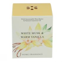 Artikel Duftkerze im Glas Vanille und weißer Moschus 3h H8,5cm